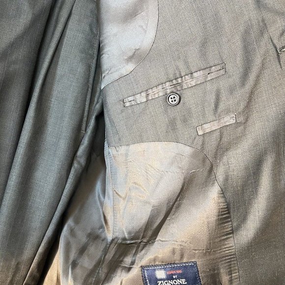 Pronto Uomo 2-Piece Suit Made in Italy 100% Wool Men's Brown Suite 44sPants 39 - Picture 7 of 16